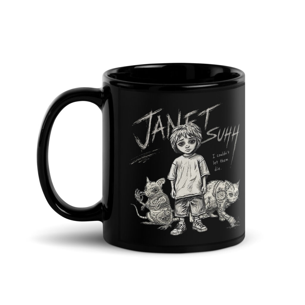 Low Battery Club Black Mug