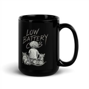 Low Battery Club Black Mug - Image 2